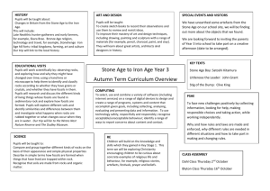 Year 3 Curriculum Overview Autumn Term