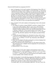 Homework assignments EEL 4351 Fall 2004