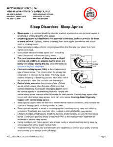 How is sleep apnea treated? - Wellness Practices of America