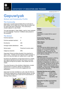 Gapuwiyak Profile 301111