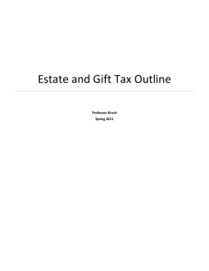 Estate and Gift Tax Outline