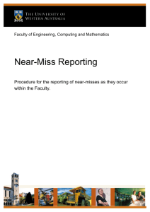 2 Minute Near-Miss Report Form