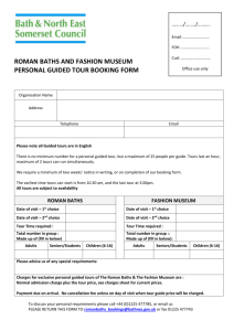 roman baths and fashion museum personal guided tour booking form