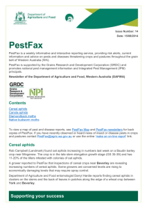 PestFax 15 Aug 14 - Department of Agriculture and Food