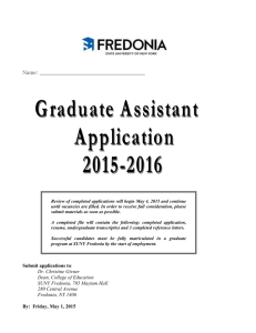 Graduate Assistant Application