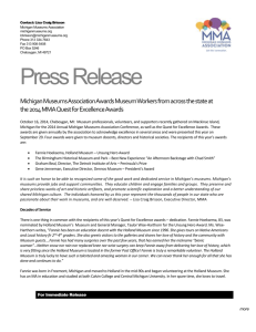 Press Release - Michigan Museums Association