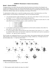 CHEM1611 Worksheet 2: Atomic Accountancy Model 1