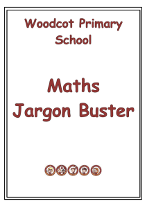Maths Language Jargon Buster for Parents