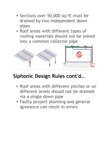 Siphonic Roof Drains