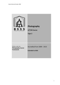 Photography - ACT Board of Senior Secondary Studies