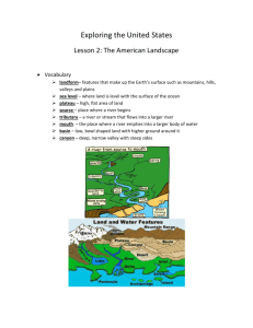 Lesson 2: The American Landscape