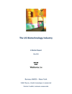 The US Biotechnology Industry