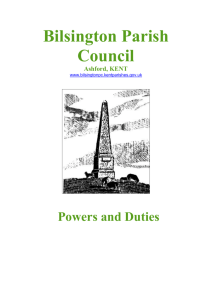 Powers and Duties - Bilsington Parish Council