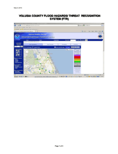 Volusia County Flood HAZARDS/ Threat Recognition System