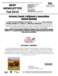 Jackson County Cattlemen`s Association