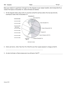 Science Court – Seasons DVD Worksheet Objective