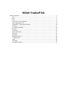 NOAA Tradeoff DA - UMKC Summer Debate Institute