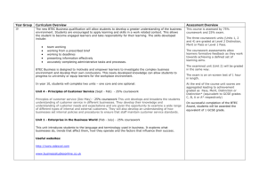 Year Group Curriculum Overview Assessment Overview 10 The new