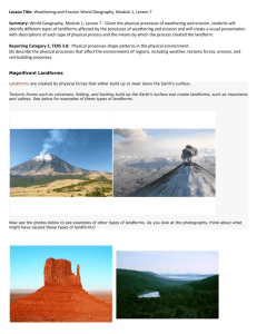 Weathering and Erosion World Geography, Module 1