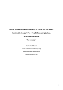 Summary of Robust Scalable Visualized Clustering in Vector and