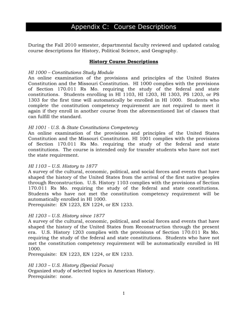 East Central College Course Schedule