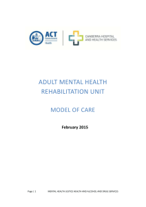 Adult Mental Health Rehabilitation Unit (AMHRU)