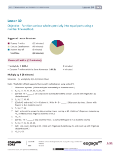 Grade 3 Mathematics Module 5, Topic F, Lesson 30