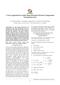 A Novel Approach For Faulty Phase Detection Of Series