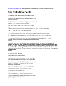 EcoEd Car Pollution Facts EVsRoll