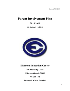 2015-16 EEC - Title I Parent Involvement Plan
