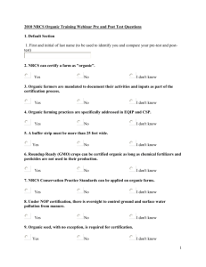 Pre and Post Test Questions
