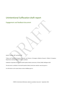 Unintentional Suffocation draft report