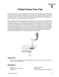 Picket Fence Lab