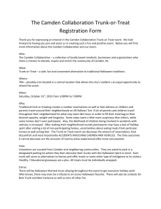The Camden Collaboration Trunk-or-Treat Registration Form Thank