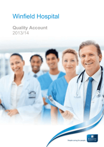 Winfield Hospital Quality Account