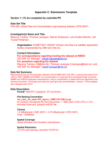 Data Set Title - National Snow and Ice Data Center