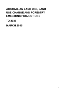 LULUCF Emissions Report - Department of the Environment