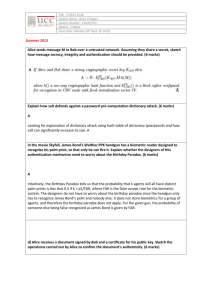 CS4614 - Exam Revision Sheet