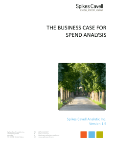 the Business Case for Spend Analysis Word document