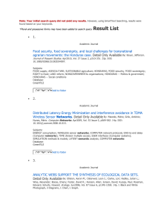 semantic structure and global sustainability