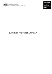 Visions of Australia program guidelines