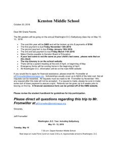 Kenston Middle School DC Letter
