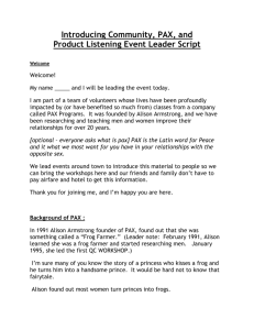 Introducing Community-PAX-and Product Listening Event Leader