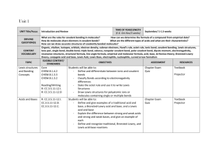 Organic Chemistry Curriculum