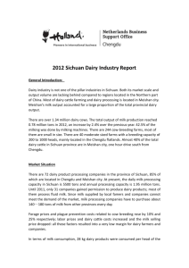 2012 Sichuan Dairy Industry Report