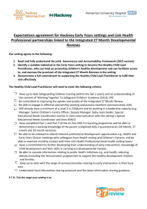 03. Expectations Agreement for Hackney Early Years Settings and