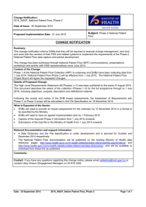 NSUP Change Notification 2015 National Patient Flow Phase 2