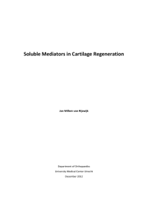 Soluble Mediators in Cartilage Regeneration