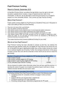 Pupil Premium 2015 Report