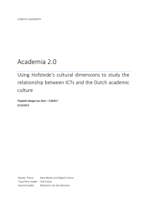 Using Hofstede`s Cultural Dimensions To Study The Relationship